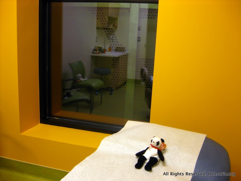 The exam rooms are bright, inviting and some are especially child-friendly.