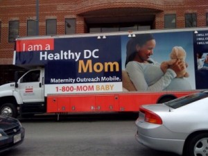 D.C's maternal mobile unit parked in Anacostia.